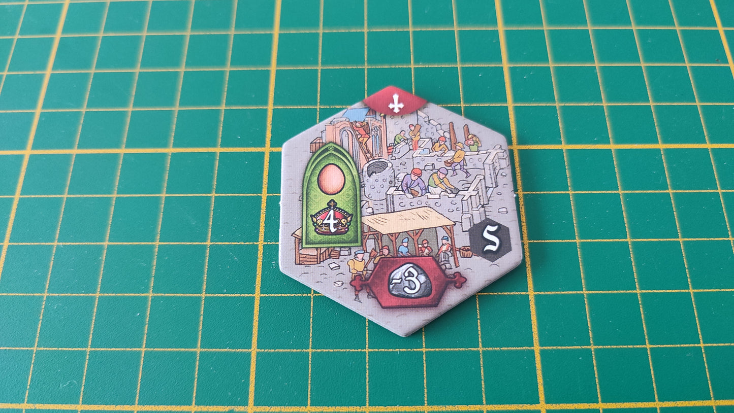 Tuile mur numéro 22 n°22 Praga Caput Regni vladimir suchy Delicious Games pièce détachée jeu de société #E34