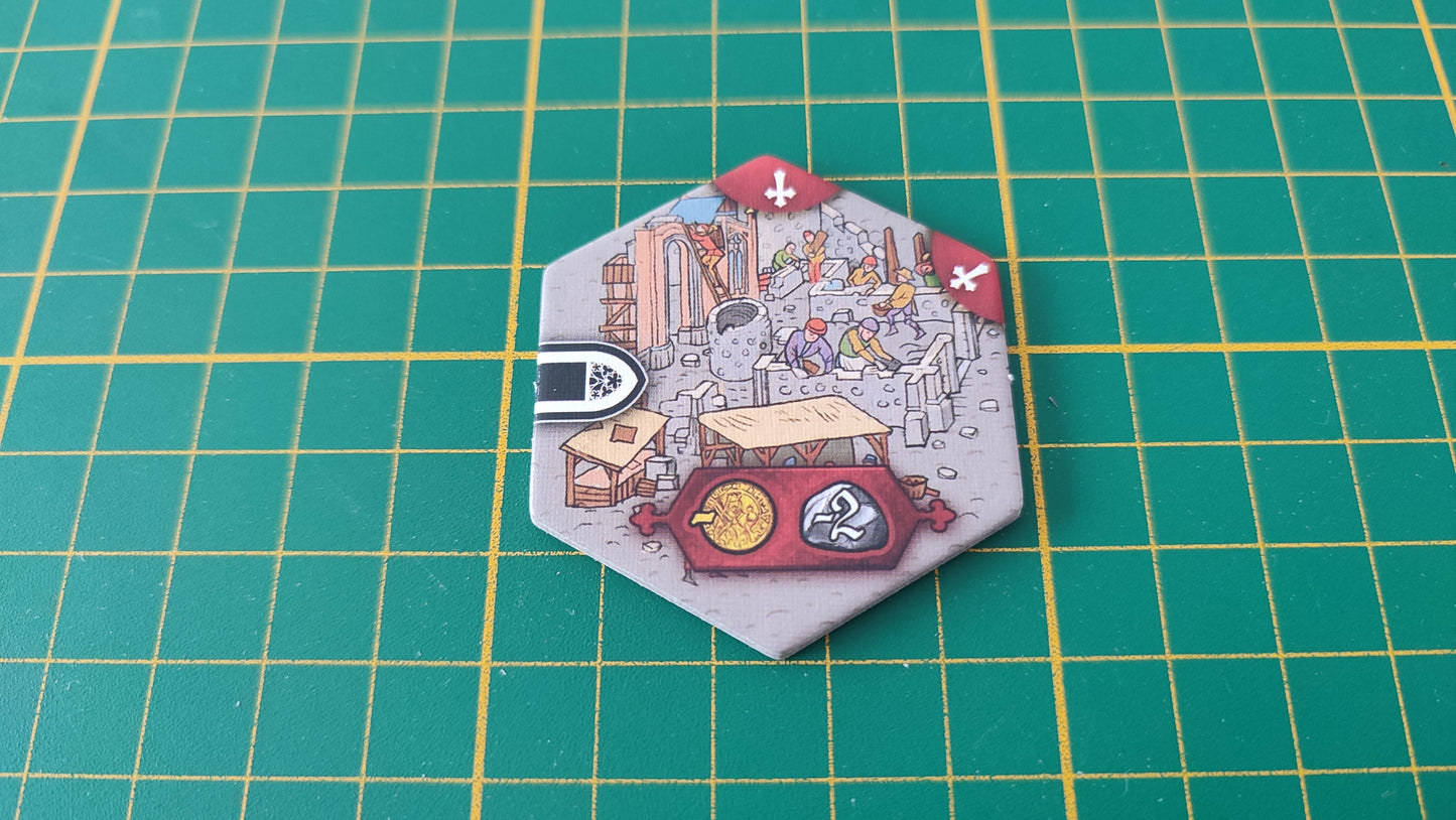 Tuile mur numéro 27 n°27 Praga Caput Regni vladimir suchy Delicious Games pièce détachée jeu de société #E34