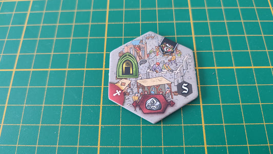 Tuile mur numéro 28 n°28 Praga Caput Regni vladimir suchy Delicious Games pièce détachée jeu de société #E34