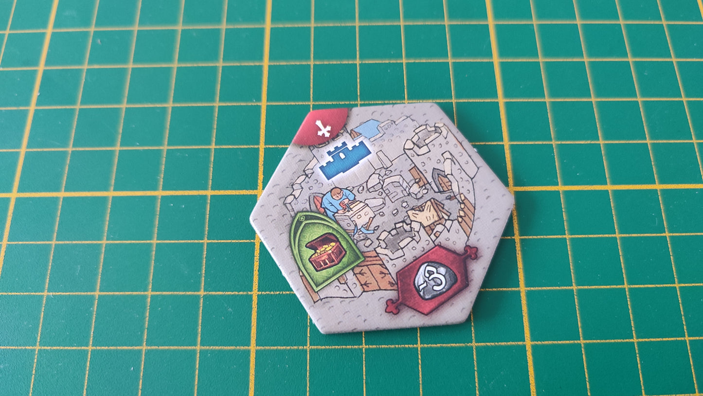 Tuile mur numéro 2 n°2 Praga Caput Regni vladimir suchy Delicious Games pièce détachée jeu de société #E34