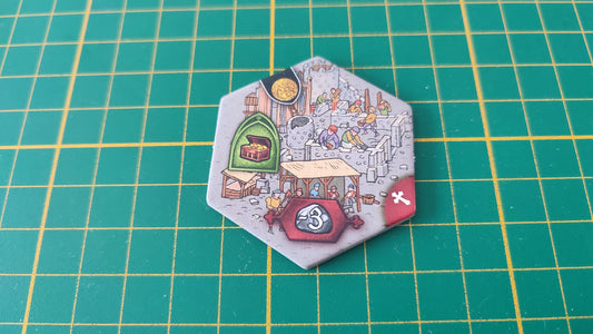 Tuile mur numéro 32 n°32 Praga Caput Regni vladimir suchy Delicious Games pièce détachée jeu de société #E34