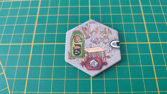 Tuile mur numéro 34 n°34 Praga Caput Regni vladimir suchy Delicious Games pièce détachée jeu de société #E34