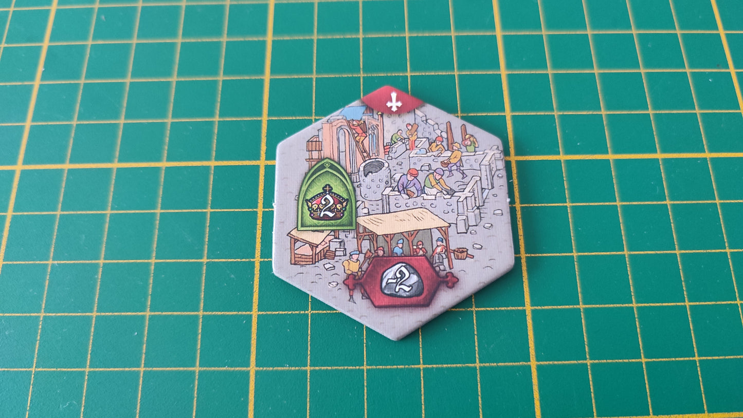 Tuile mur numéro 5 n°5 Praga Caput Regni vladimir suchy Delicious Games pièce détachée jeu de société #E34