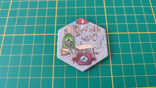Tuile mur numéro 5 n°5 Praga Caput Regni vladimir suchy Delicious Games pièce détachée jeu de société #E34