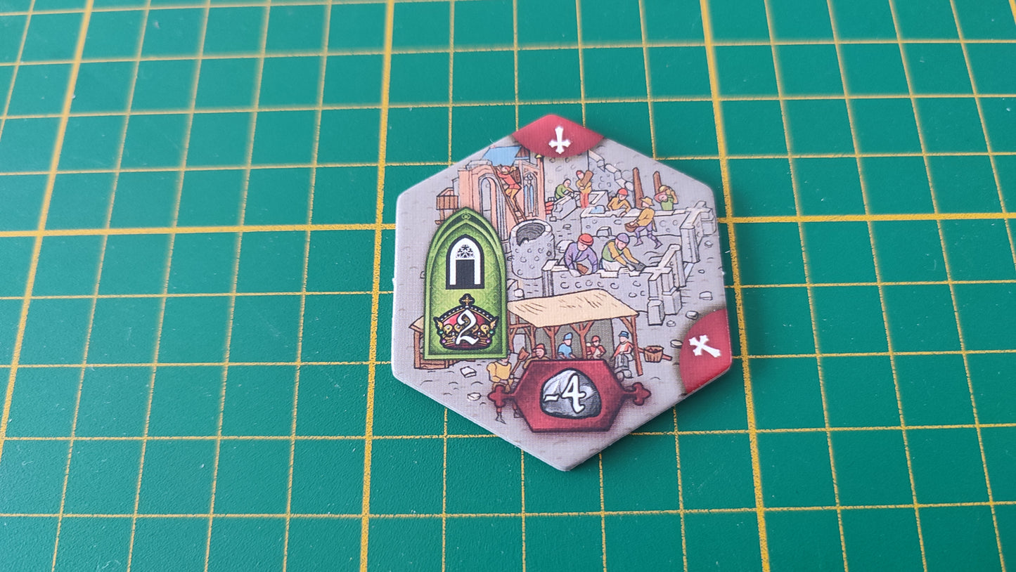 Tuile mur numéro 6 n°6 Praga Caput Regni vladimir suchy Delicious Games pièce détachée jeu de société #E34