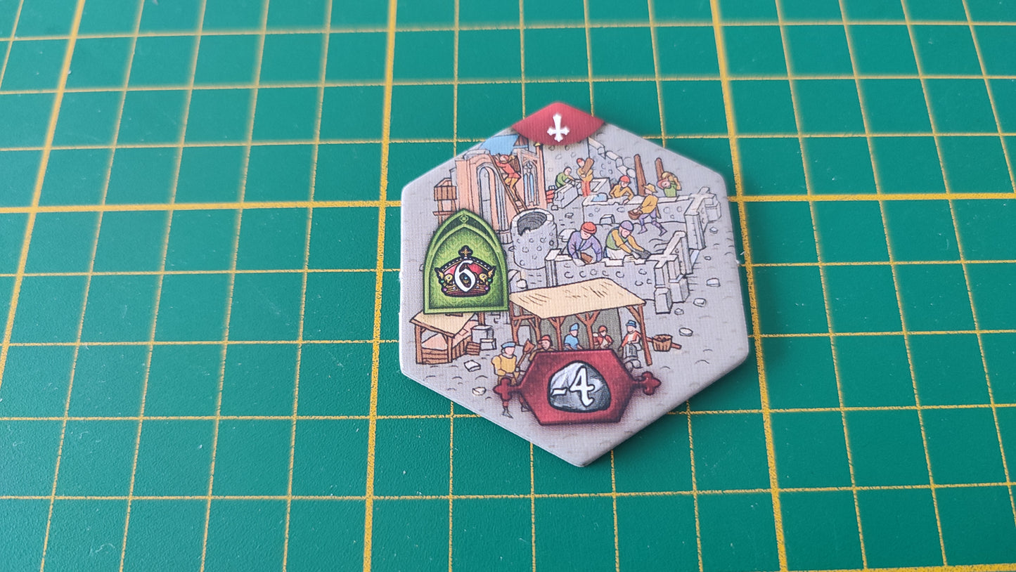 Tuile mur numéro 7 n°7 Praga Caput Regni vladimir suchy Delicious Games pièce détachée jeu de société #E34