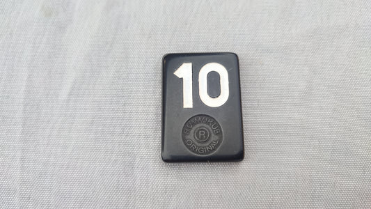 Tuile numéro 10 blanche Rummikub Black Edition Goliath Pièce détachée #E73