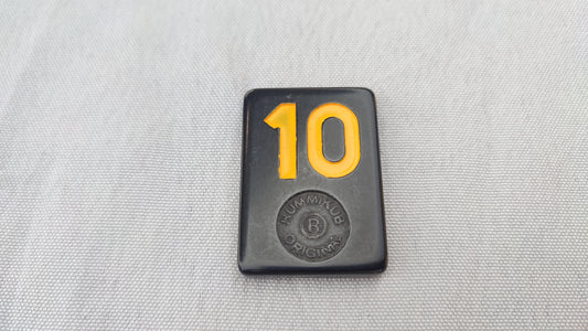 Tuile numéro 10 jaune orange Rummikub Black Edition Goliath Pièce détachée #E73