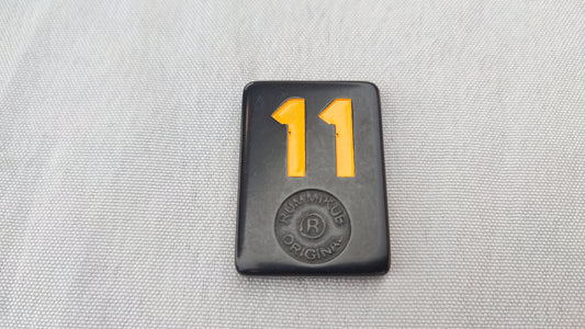 Tuile numéro 11 jaune orange Rummikub Black Edition Goliath Pièce détachée #E73