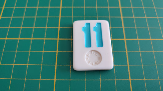 Tuile numéro 11 onze bleu pièce détachée jeu de société Rummikub Le rami des chiffres XXL #E60