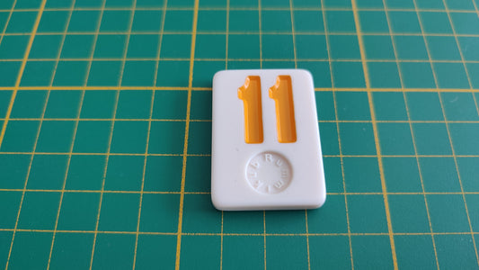 Tuile numéro 11 onze orange pièce détachée jeu de société Rummikub Le rami des chiffres XXL #E60
