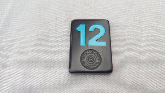 Tuile numéro 12 bleue Rummikub Black Edition Goliath Pièce détachée #E73