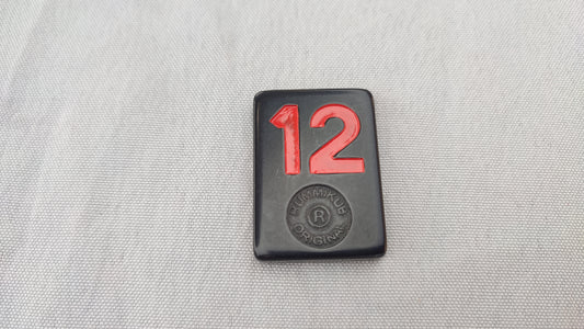 Tuile numéro 12 rouge Rummikub Black Edition Goliath Pièce détachée #E73