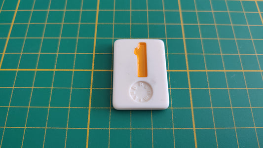 Tuile numéro 1 un orange pièce détachée jeu de société Rummikub Le rami des chiffres XXL #E60