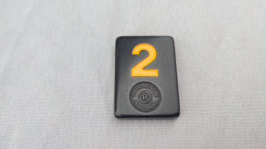 Tuile numéro 2 jaune orange Rummikub Black Edition Goliath Pièce détachée #E73