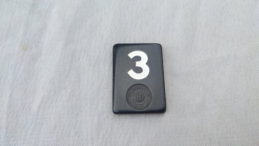 Tuile numéro 3 blanche Rummikub Black Edition Goliath Pièce détachée #E73