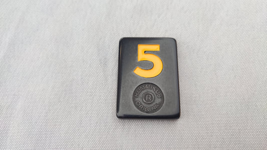 Tuile numéro 5 jaune orange Rummikub Black Edition Goliath Pièce détachée #E73