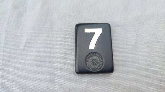Tuile numéro 7 blanche Rummikub Black Edition Goliath Pièce détachée #E73