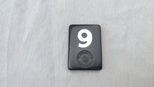 Tuile numéro 9 blanche Rummikub Black Edition Goliath Pièce détachée #E73