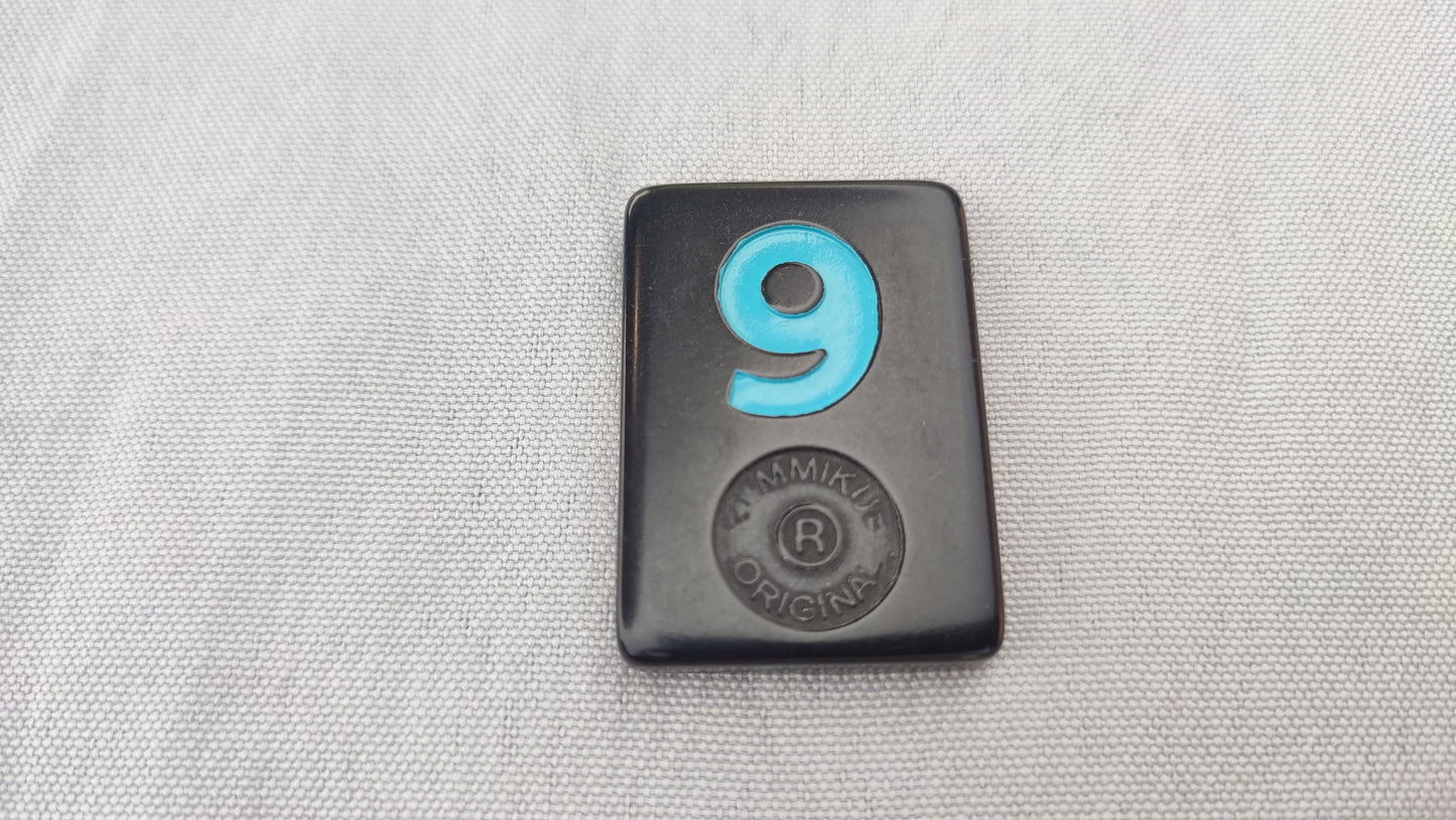 Tuile numéro 9 bleue Rummikub Black Edition Goliath Pièce détachée #E73