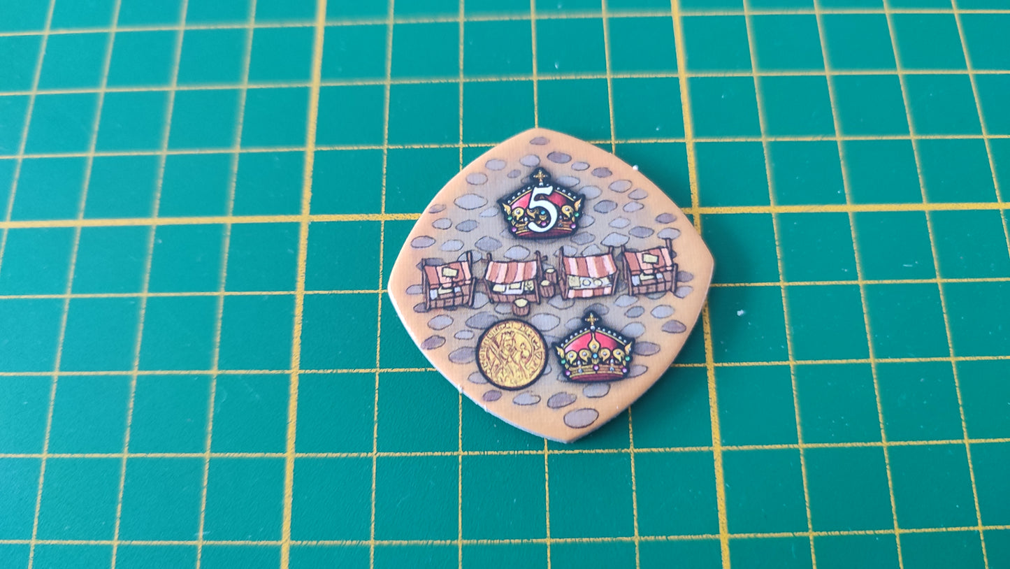 Tuile place n°10 Praga Caput Regni vladimir suchy Delicious Games pièce détachée jeu de société #E34