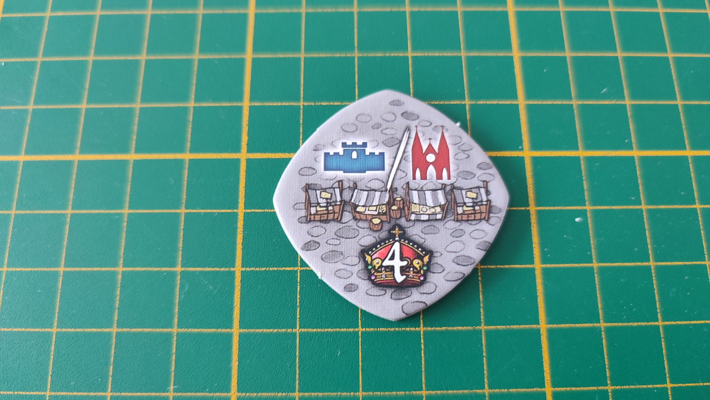 Tuile place n°2 Praga Caput Regni vladimir suchy Delicious Games pièce détachée jeu de société #E34