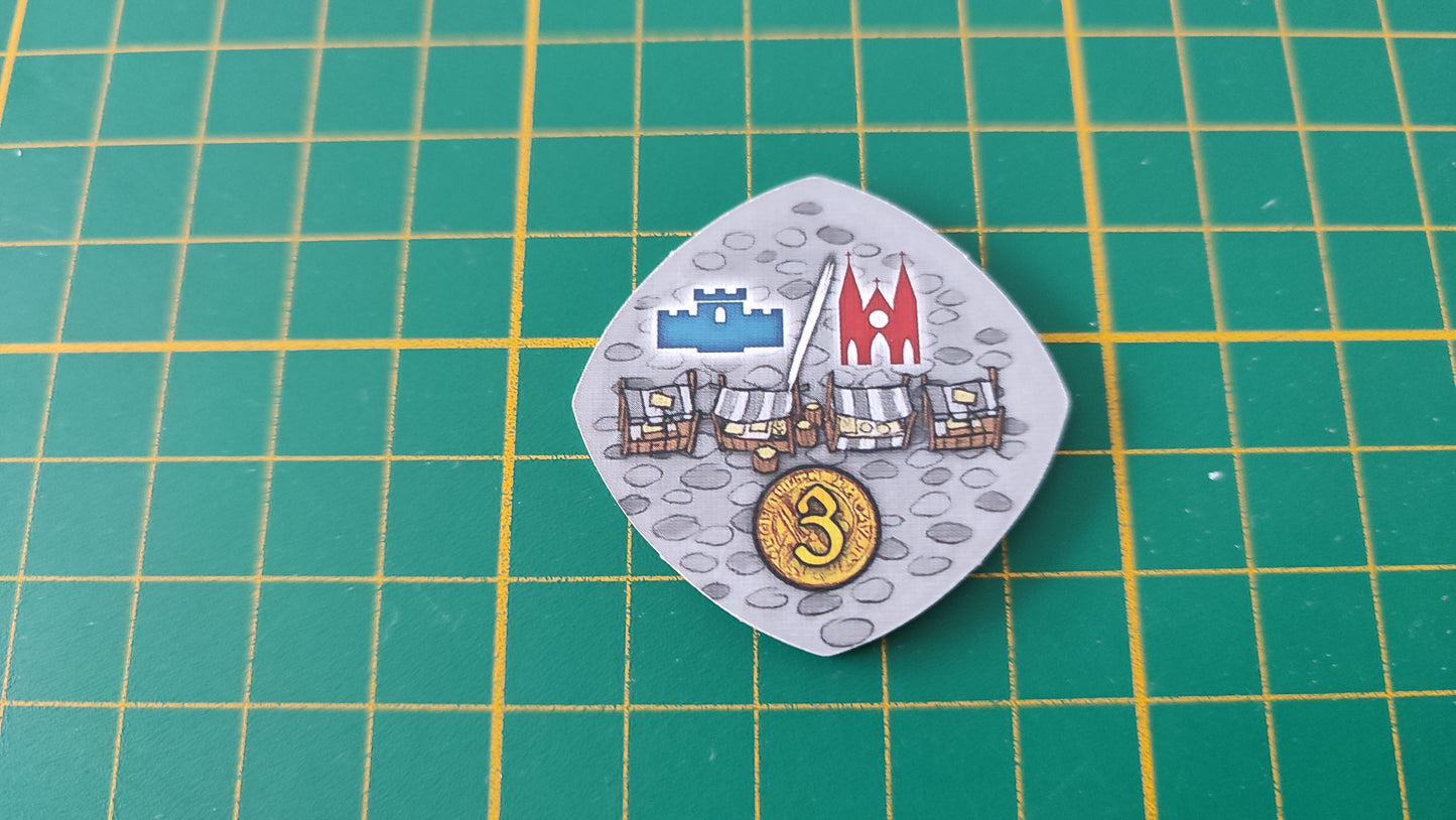 Tuile place n°2 Praga Caput Regni vladimir suchy Delicious Games pièce détachée jeu de société #E34