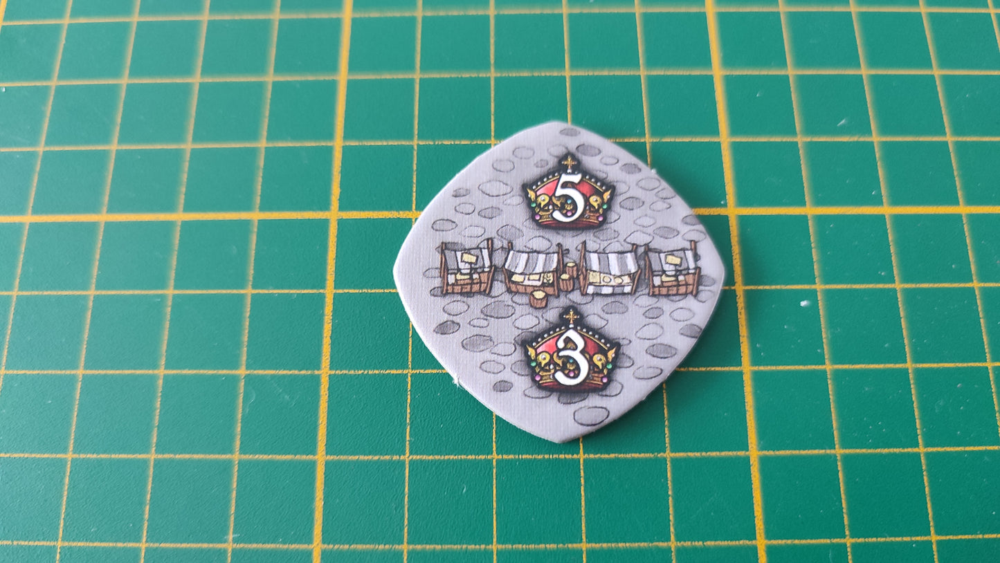 Tuile place n°3 Praga Caput Regni vladimir suchy Delicious Games pièce détachée jeu de société #E34