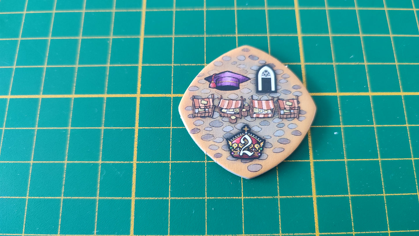 Tuile place n°4 Praga Caput Regni vladimir suchy Delicious Games pièce détachée jeu de société #E34