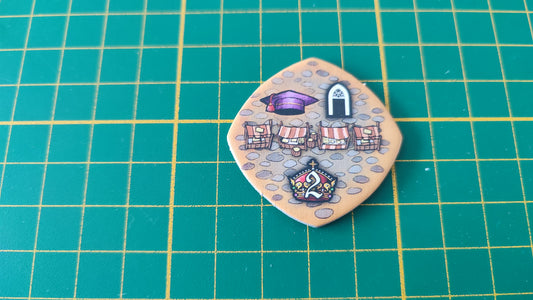 Tuile place n°4 Praga Caput Regni vladimir suchy Delicious Games pièce détachée jeu de société #E34