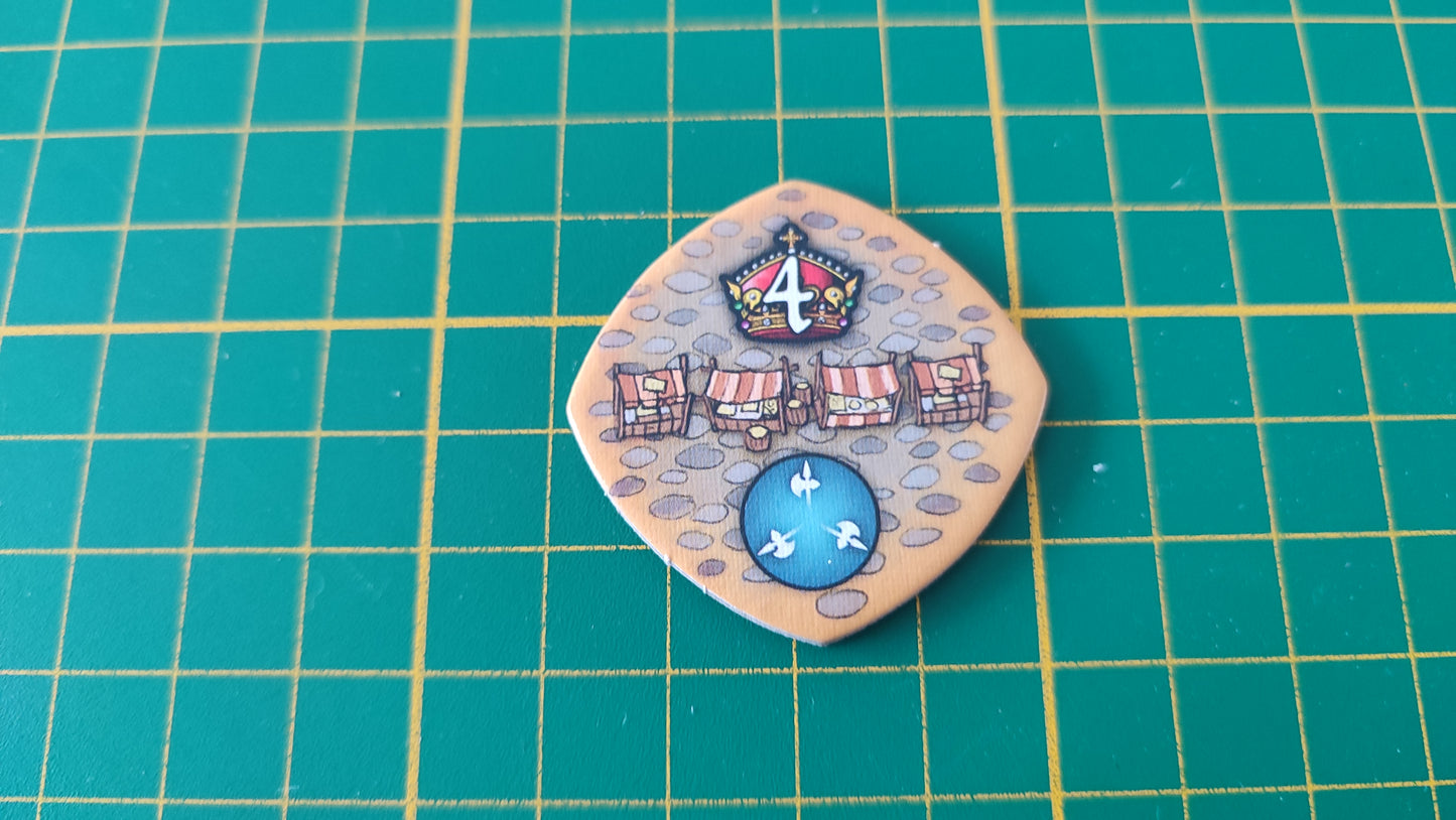 Tuile place n°7 Praga Caput Regni vladimir suchy Delicious Games pièce détachée jeu de société #E34