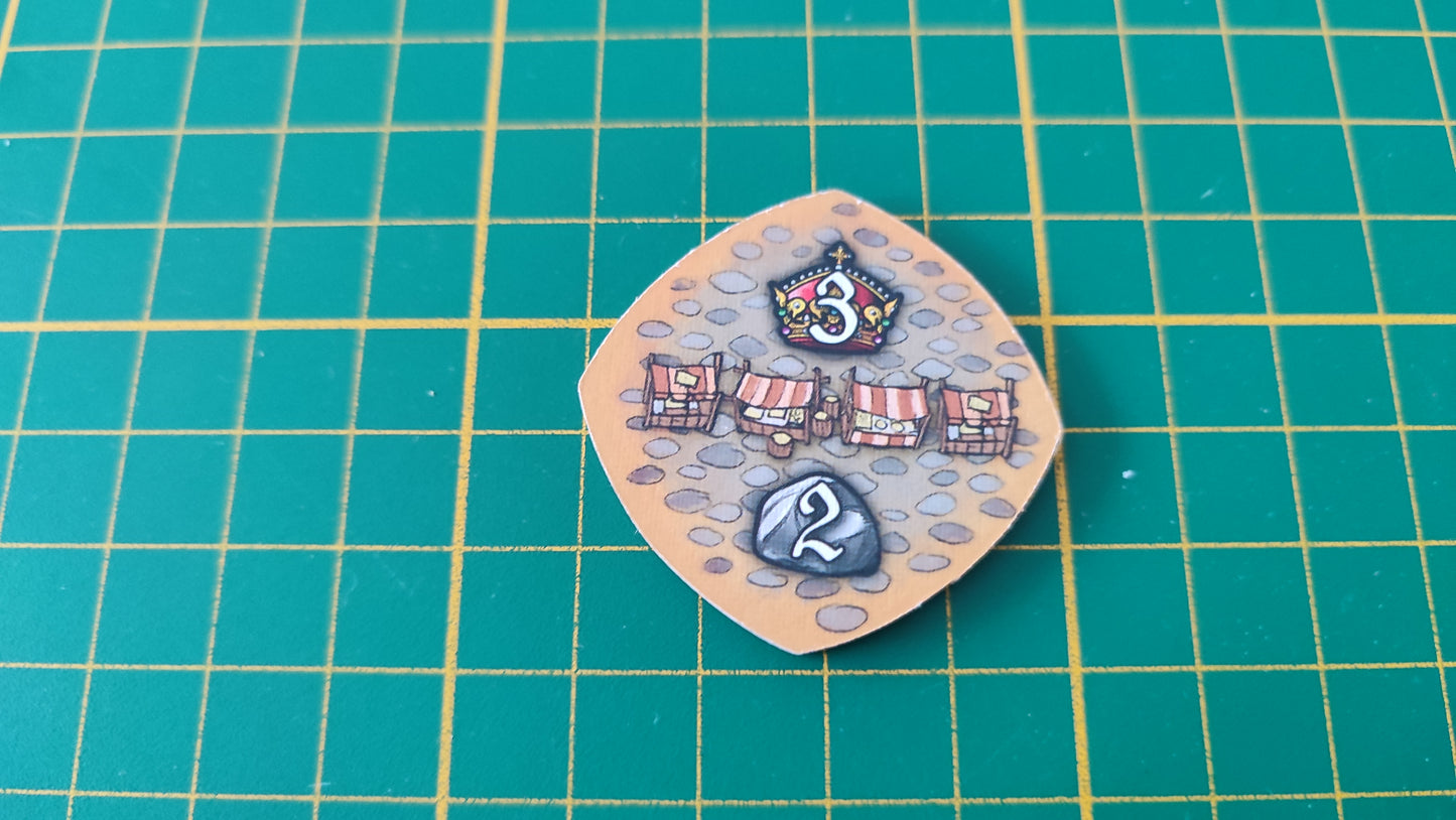 Tuile place n°7 Praga Caput Regni vladimir suchy Delicious Games pièce détachée jeu de société #E34