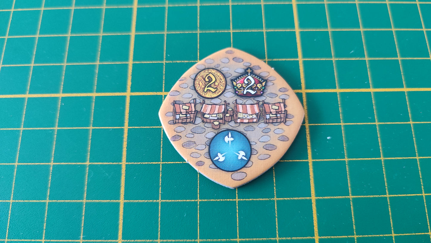 Tuile place n°8 Praga Caput Regni vladimir suchy Delicious Games pièce détachée jeu de société #E34