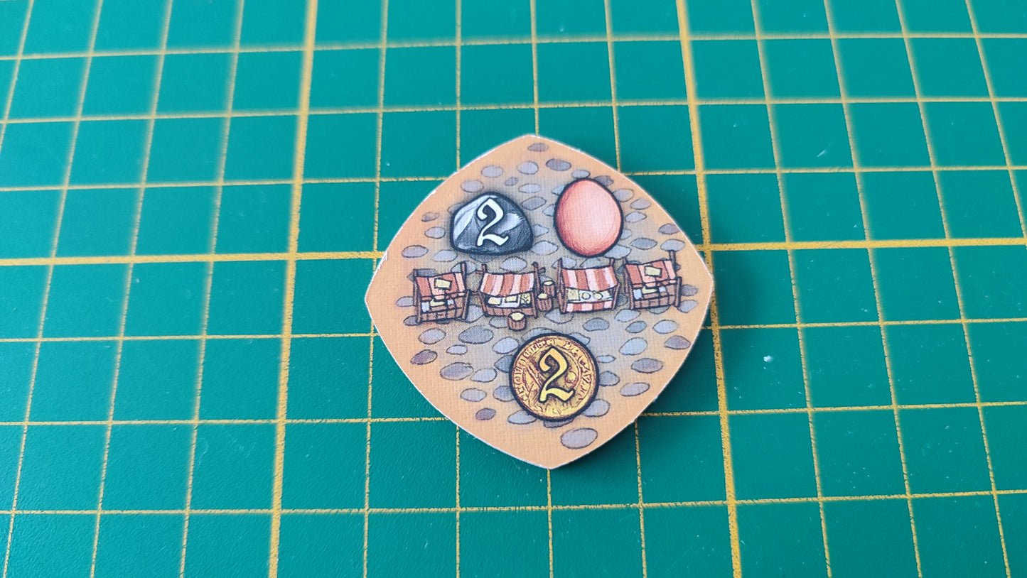 Tuile place n°8 Praga Caput Regni vladimir suchy Delicious Games pièce détachée jeu de société #E34