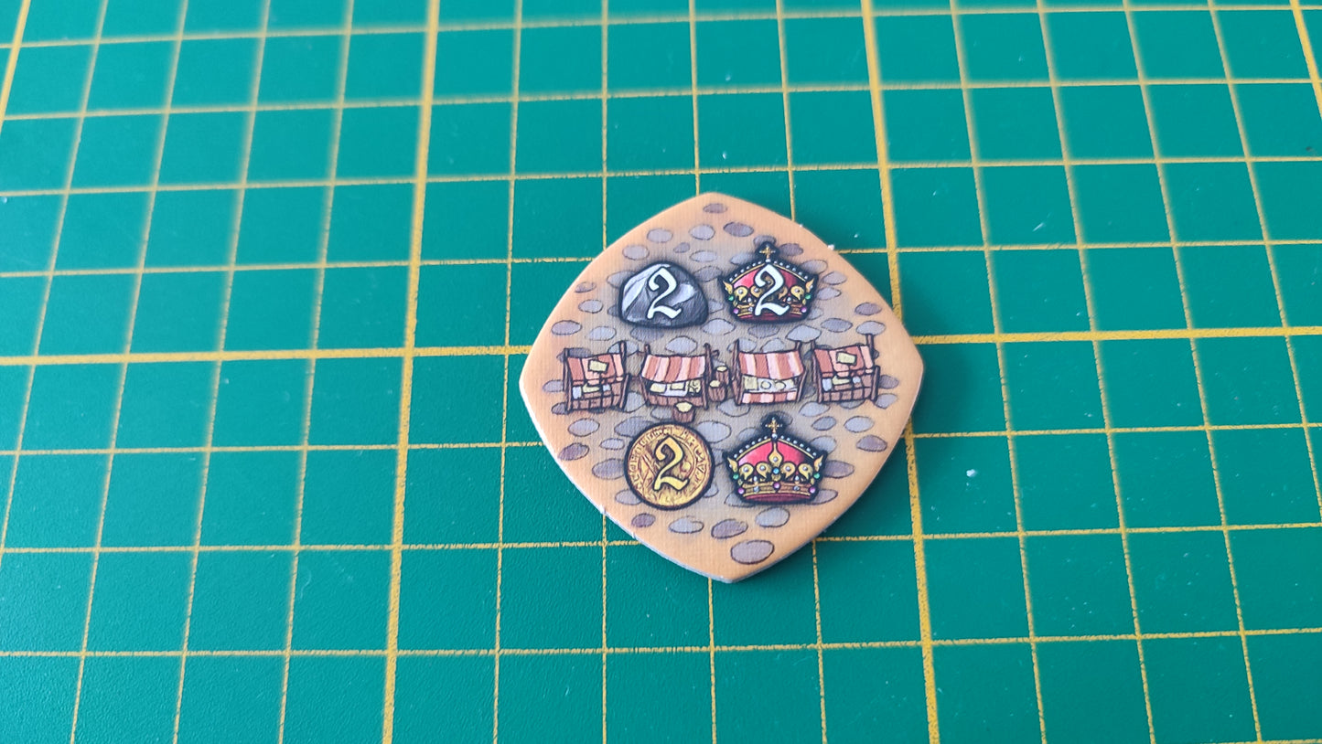 Tuile place n°9 Praga Caput Regni vladimir suchy Delicious Games pièce détachée jeu de société #E34