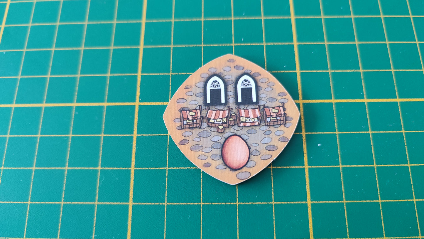 Tuile place n°9 Praga Caput Regni vladimir suchy Delicious Games pièce détachée jeu de société #E34