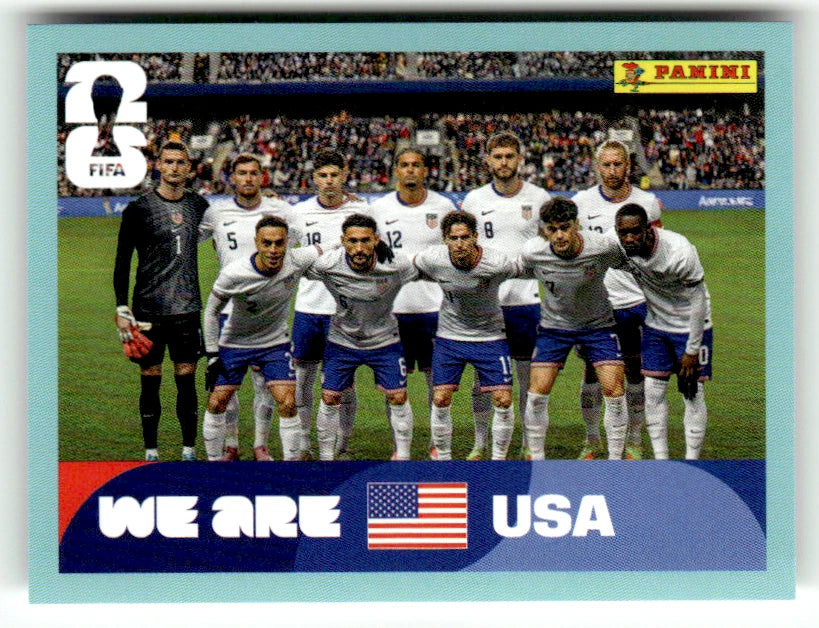 USA 13 Équipe Amérique - Sticker autocollant Panini Coupe du Monde FIFA 2026 États-Unis - Pièce détachée