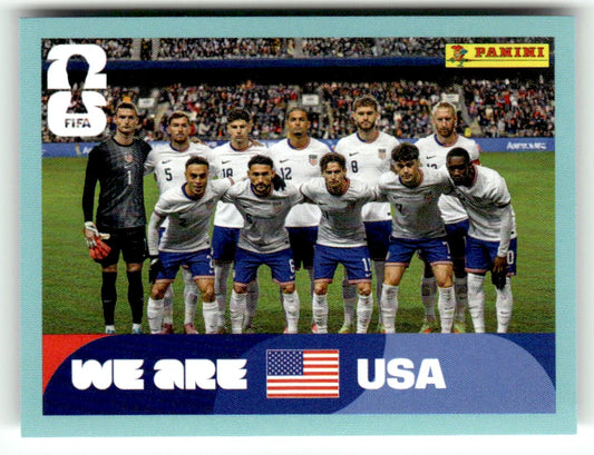 USA 13 Équipe Amérique - Sticker autocollant Panini Coupe du Monde FIFA 2026 États-Unis - Pièce détachée