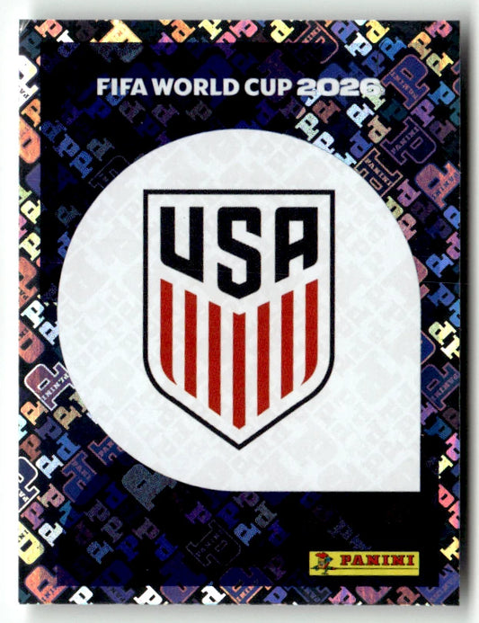 USA 1 Emblème - Sticker autocollant Panini Coupe du Monde FIFA 2026 États-Unis - Pièce détachée