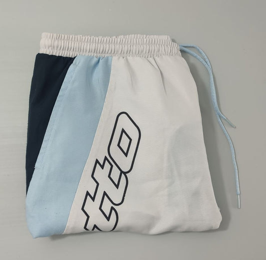 Vêtement Short Lotto italian sport design Blanc et bleu ciel taille XL 42/44 #D80