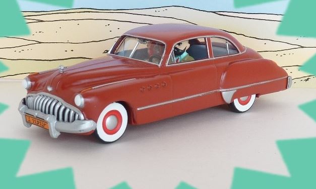 Voiture Tintin N°10 – Américaine rouge – Tintin en Amérique – Atlas 1/43