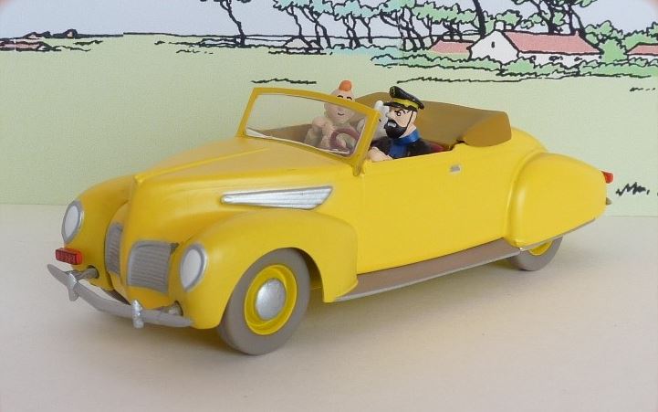 Voiture Tintin N°12 – Cabriolet du capitaine Haddock – Atlas 1/43