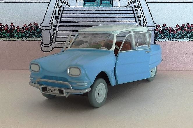 Voiture Tintin N°14 – Citroën Ami 6 du docteur – Atlas 1/43