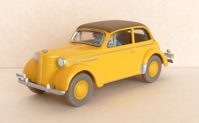 Voiture Tintin N°19 – Opel Olympia Cabriolet – Atlas 1/43
