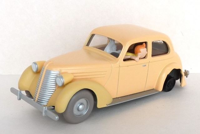 Voiture Tintin N°23 – Voiture accidentée – Le Crabe aux pinces d’or – Atlas 1/43