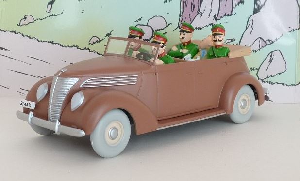 Voiture Tintin N°34 – Ford décapotable marron – Atlas 1/43