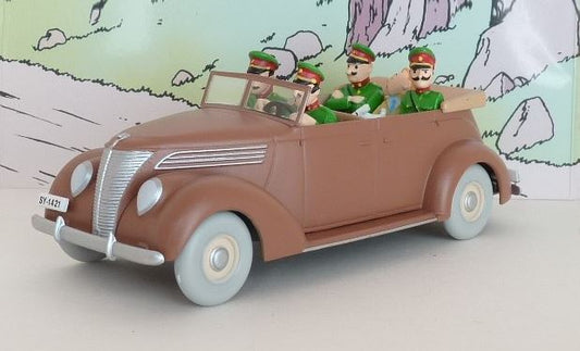Voiture Tintin N°34 – Ford décapotable marron – Atlas 1/43