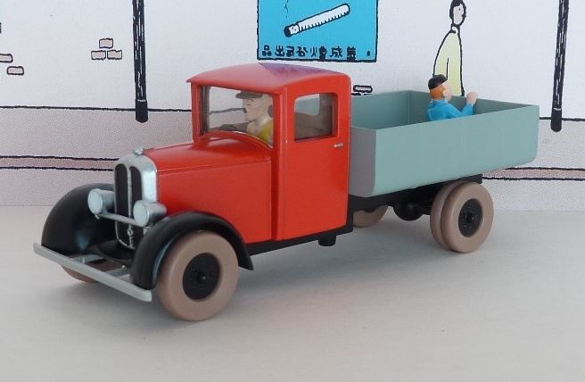 Voiture Tintin N°36 – Camion rouge – Atlas 1/43