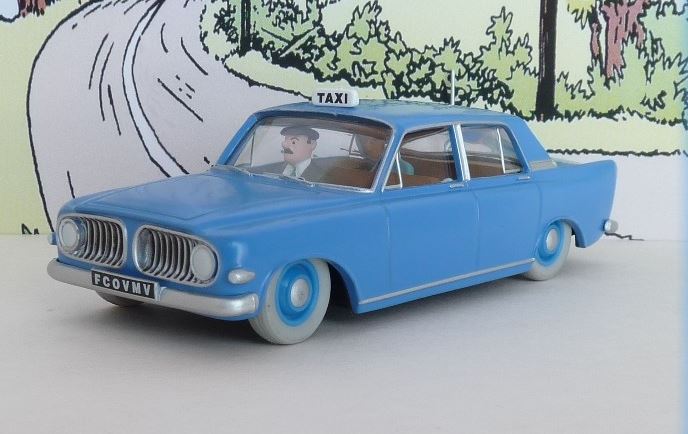 Voiture Tintin N°45 – Taxi Ford Zephyr – Atlas 1/43