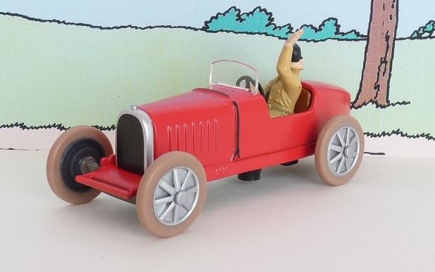Voiture Tintin N°54 – Bolide de Bobby Smiles – Tintin en Amérique – Atlas 1/43